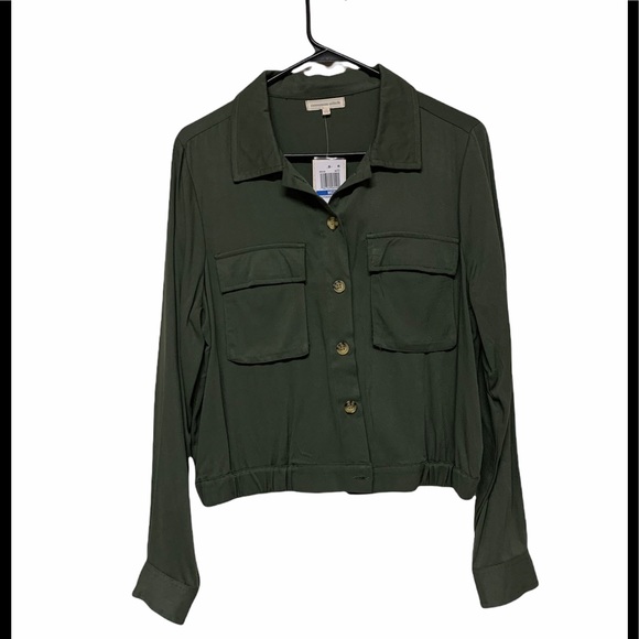 common stitch Jackets & Blazers - Common Stitch Button Top/outerwear. Olive green